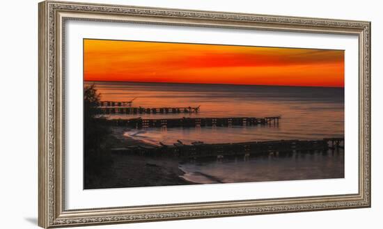 Edgewater Docks Cleveland-Galloimages Online-Framed Photographic Print