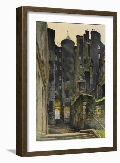 Edinburgh: Advocates' Close-null-Framed Art Print