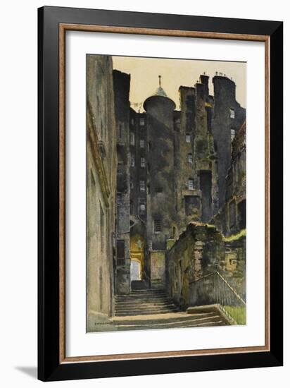 Edinburgh: Advocates' Close-null-Framed Art Print