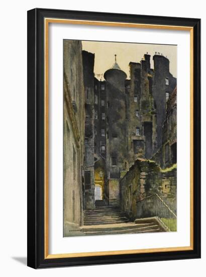 Edinburgh: Advocates' Close-null-Framed Art Print