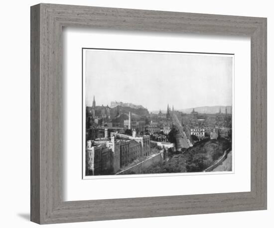 Edinburgh and Scott's Monument, Late 19th Century-John L Stoddard-Framed Giclee Print