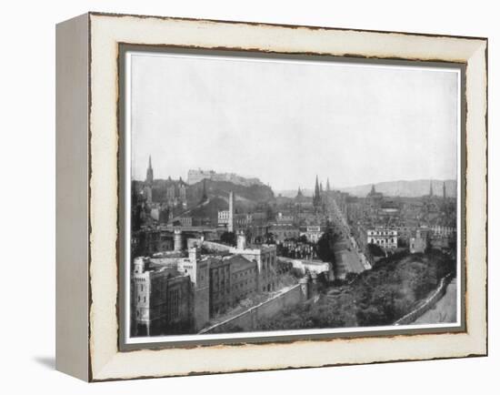 Edinburgh and Scott's Monument, Late 19th Century-John L Stoddard-Framed Premier Image Canvas