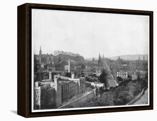 Edinburgh and Scott's Monument, Late 19th Century-John L Stoddard-Framed Premier Image Canvas