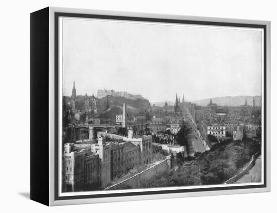 Edinburgh and Scott's Monument, Late 19th Century-John L Stoddard-Framed Premier Image Canvas