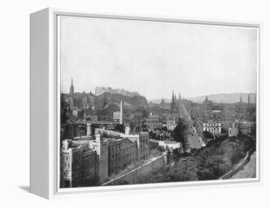 Edinburgh and Scott's Monument, Late 19th Century-John L Stoddard-Framed Premier Image Canvas