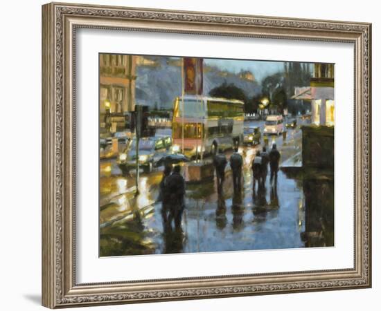 Edinburgh at Dusk-Desmond O'hagan-Framed Giclee Print