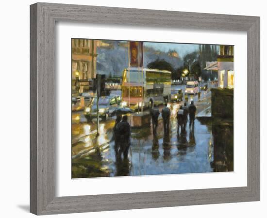 Edinburgh at Dusk-Desmond O'hagan-Framed Giclee Print