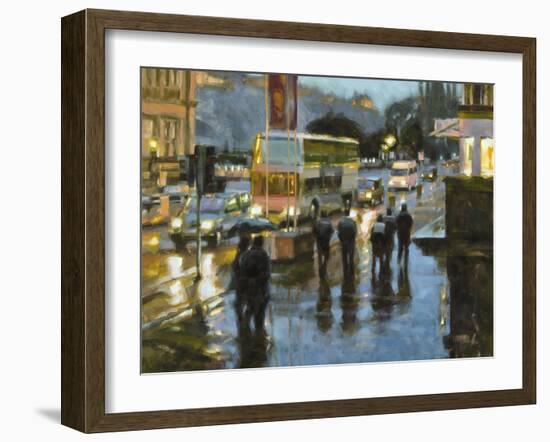 Edinburgh at Dusk-Desmond O'hagan-Framed Giclee Print