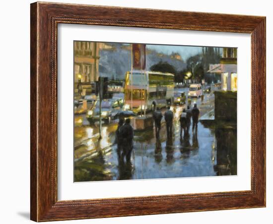 Edinburgh at Dusk-Desmond O'hagan-Framed Giclee Print