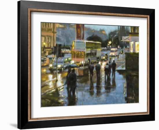 Edinburgh at Dusk-Desmond O'hagan-Framed Giclee Print