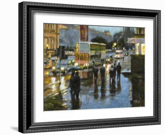 Edinburgh at Dusk-Desmond O'hagan-Framed Giclee Print