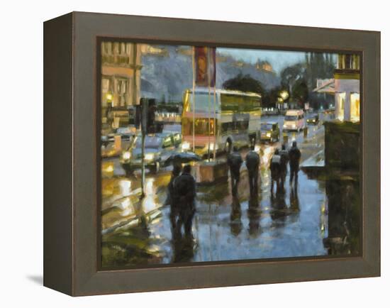 Edinburgh at Dusk-Desmond O'hagan-Framed Premier Image Canvas