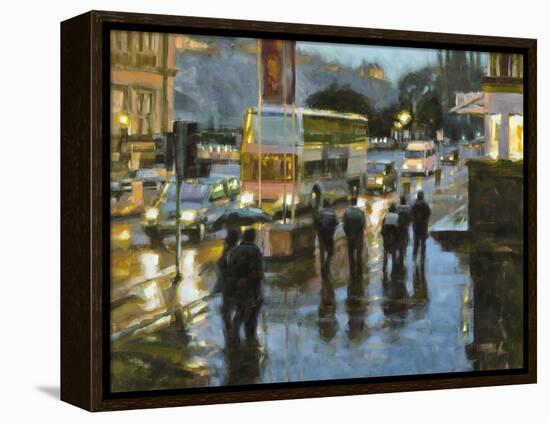 Edinburgh at Dusk-Desmond O'hagan-Framed Premier Image Canvas