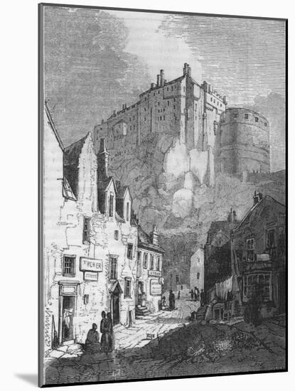 'Edinburgh Castle', 1843, (1845)-John Jackson-Mounted Giclee Print