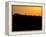 Edinburgh castle and city skyline at sunset, Scotland-AdventureArt-Framed Premier Image Canvas