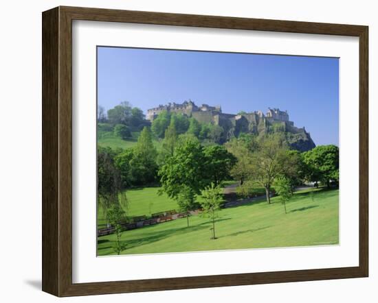 Edinburgh Castle and Gardens, Edinburgh, Lothian, Scotland, UK, Europe-Roy Rainford-Framed Photographic Print