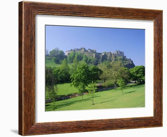 Edinburgh Castle and Gardens, Edinburgh, Lothian, Scotland, UK, Europe-Roy Rainford-Framed Photographic Print