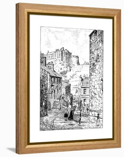 Edinburgh Castle as Seen from the Vennel, 1911-1912-null-Framed Premier Image Canvas