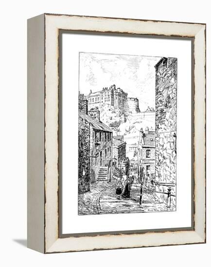 Edinburgh Castle as Seen from the Vennel, 1911-1912-null-Framed Premier Image Canvas