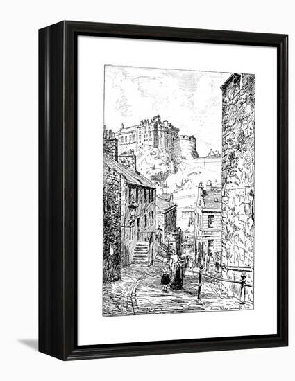 Edinburgh Castle as Seen from the Vennel, 1911-1912-null-Framed Premier Image Canvas