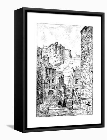 Edinburgh Castle as Seen from the Vennel, 1911-1912-null-Framed Premier Image Canvas