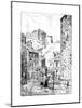 Edinburgh Castle as Seen from the Vennel, 1911-1912-null-Mounted Giclee Print