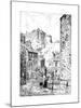 Edinburgh Castle as Seen from the Vennel, 1911-1912-null-Mounted Giclee Print