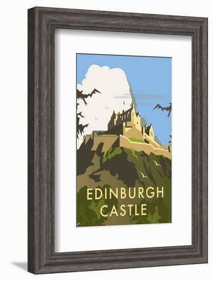 Edinburgh Castle - Dave Thompson Contemporary Travel Print-Dave Thompson-Framed Giclee Print