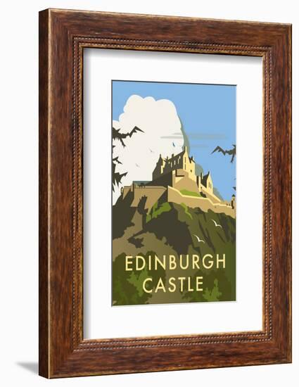 Edinburgh Castle - Dave Thompson Contemporary Travel Print-Dave Thompson-Framed Giclee Print