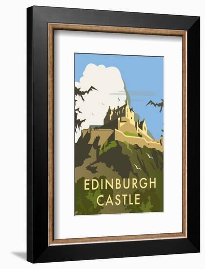 Edinburgh Castle - Dave Thompson Contemporary Travel Print-Dave Thompson-Framed Giclee Print