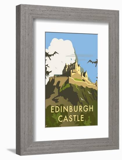 Edinburgh Castle - Dave Thompson Contemporary Travel Print-Dave Thompson-Framed Giclee Print