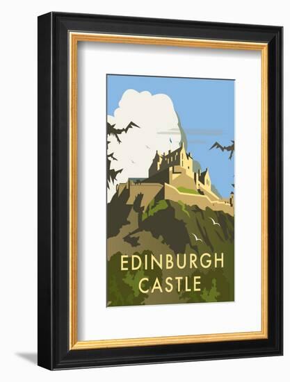 Edinburgh Castle - Dave Thompson Contemporary Travel Print-Dave Thompson-Framed Giclee Print