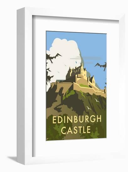 Edinburgh Castle - Dave Thompson Contemporary Travel Print-Dave Thompson-Framed Giclee Print