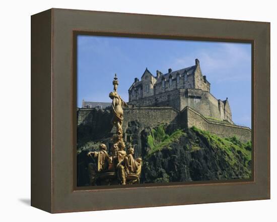 Edinburgh Castle, Edinburgh, Lothian, Scotland, UK, Europe-Roy Rainford-Framed Premier Image Canvas