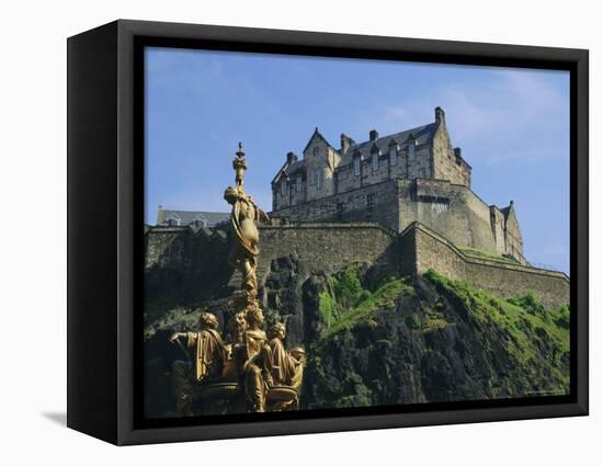 Edinburgh Castle, Edinburgh, Lothian, Scotland, UK, Europe-Roy Rainford-Framed Premier Image Canvas