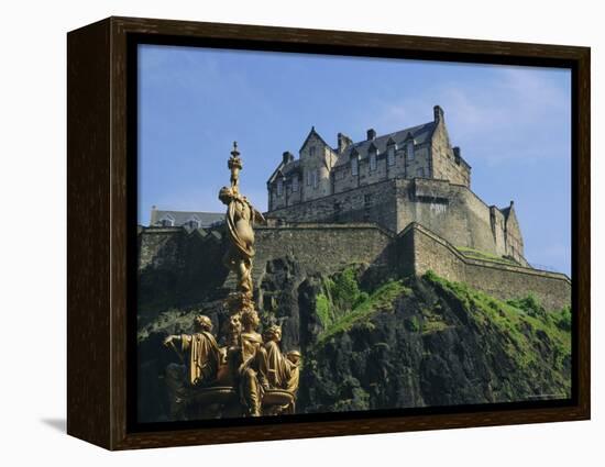 Edinburgh Castle, Edinburgh, Lothian, Scotland, UK, Europe-Roy Rainford-Framed Premier Image Canvas