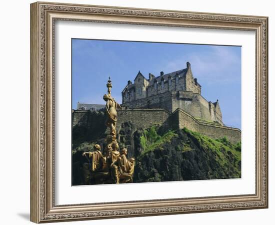 Edinburgh Castle, Edinburgh, Lothian, Scotland, UK, Europe-Roy Rainford-Framed Photographic Print