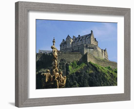 Edinburgh Castle, Edinburgh, Lothian, Scotland, UK, Europe-Roy Rainford-Framed Photographic Print