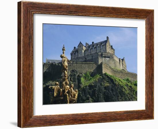 Edinburgh Castle, Edinburgh, Lothian, Scotland, UK, Europe-Roy Rainford-Framed Photographic Print