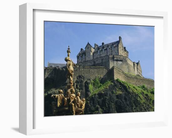 Edinburgh Castle, Edinburgh, Lothian, Scotland, UK, Europe-Roy Rainford-Framed Photographic Print