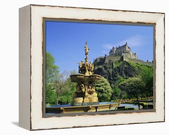 Edinburgh Castle, Edinburgh, Lothian, Scotland, UK, Europe-Roy Rainford-Framed Premier Image Canvas