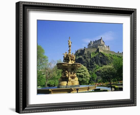 Edinburgh Castle, Edinburgh, Lothian, Scotland, UK, Europe-Roy Rainford-Framed Photographic Print