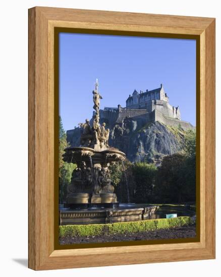 Edinburgh Castle, Edinburgh, Lothian, Scotland, Uk-null-Framed Premier Image Canvas
