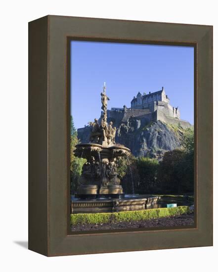 Edinburgh Castle, Edinburgh, Lothian, Scotland, Uk-null-Framed Premier Image Canvas