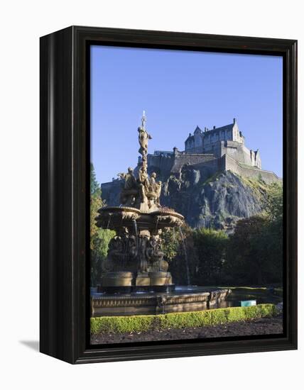 Edinburgh Castle, Edinburgh, Lothian, Scotland, Uk-null-Framed Premier Image Canvas