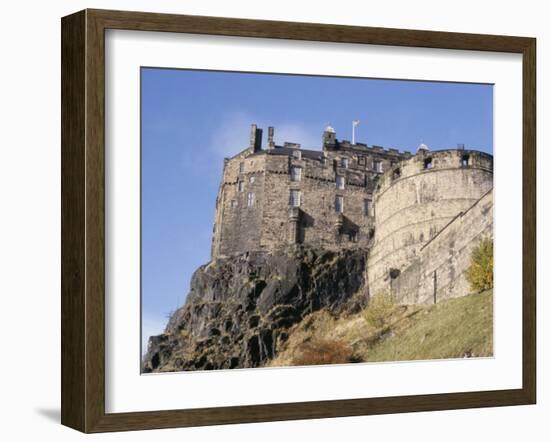 Edinburgh Castle, Edinburgh, Lothian, Scotland, United Kingdom-R H Productions-Framed Photographic Print