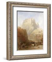 Edinburgh Castle from the Grassmarket, 1837-David Roberts-Framed Giclee Print