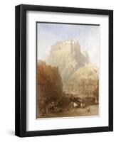 Edinburgh Castle from the Grassmarket, 1837-David Roberts-Framed Giclee Print