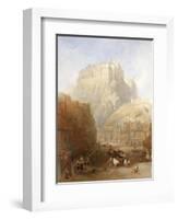 Edinburgh Castle from the Grassmarket, 1837-David Roberts-Framed Giclee Print