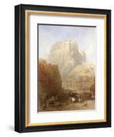 Edinburgh Castle from the Grassmarket, 1837-David Roberts-Framed Giclee Print